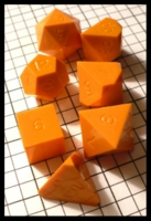 Dice : Dice - Dice Sets - Gamescience Opaque Pumkin Orange - Top Shelf Games Sept 2010